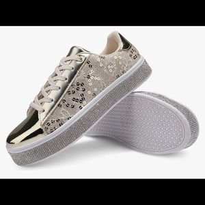 NWT Glitter Fashion Sparkly Sneakers Rhinestone Bling, MULTIPLE SIZES AVAILABLE!